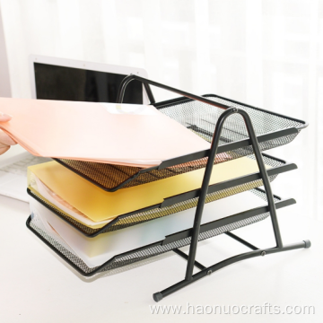 metal wire mesh basket storage frame file holder